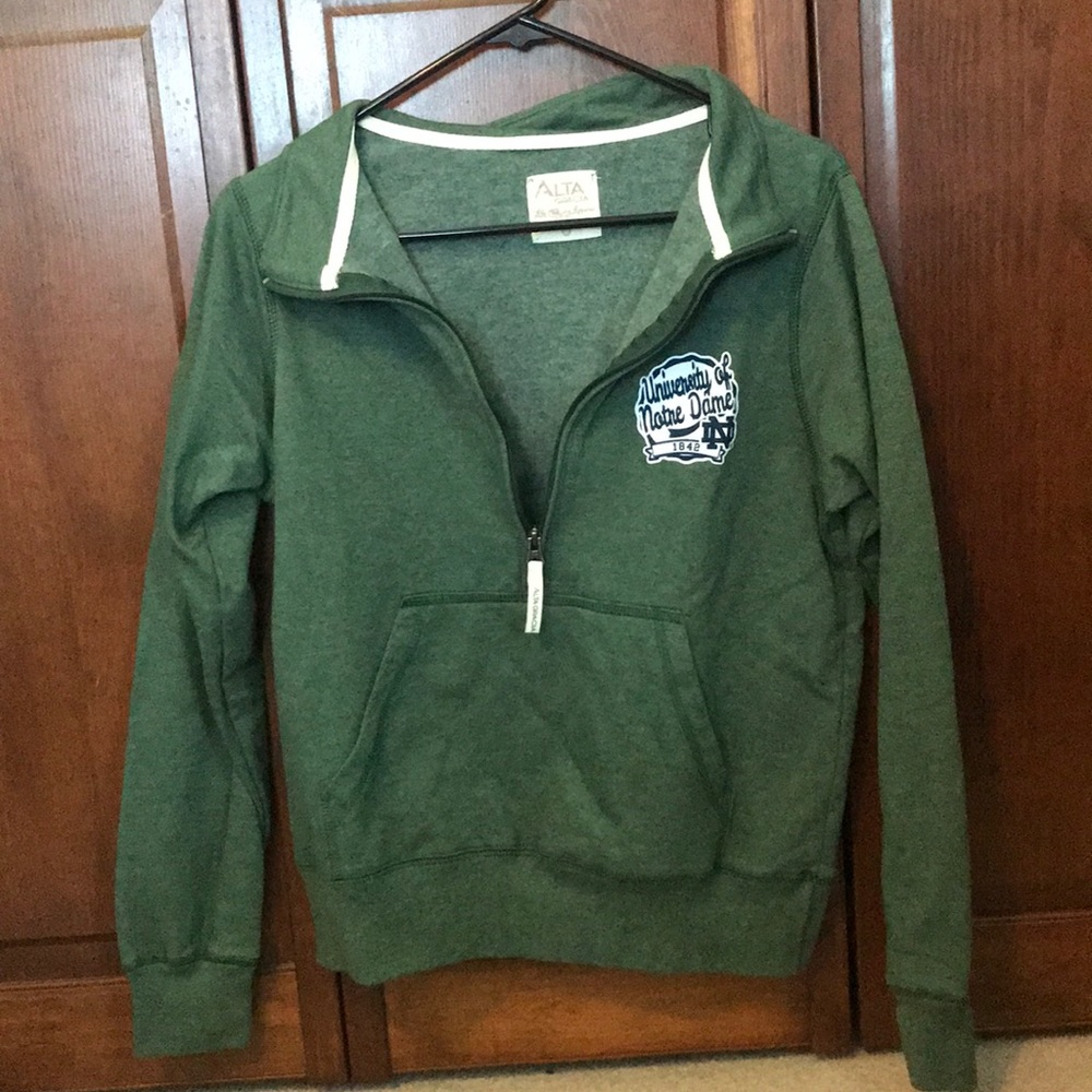 Notre Dame half-zip sweatshirt